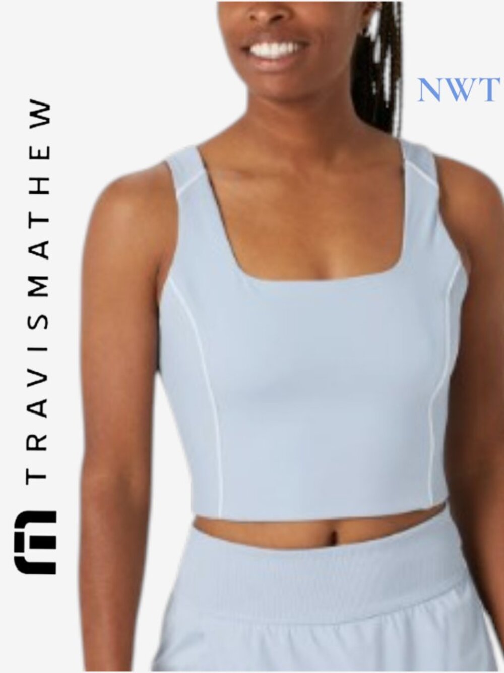 NWT Travis Matthew Jetset Mindset Tank in Celestial Blue Size Medium